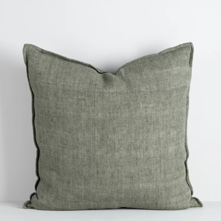 The Cassia 50x50cm cushion is handwoven from 100% linen with a refined flange edge, offering a timeless and contemporary accent for relaxed interiors.