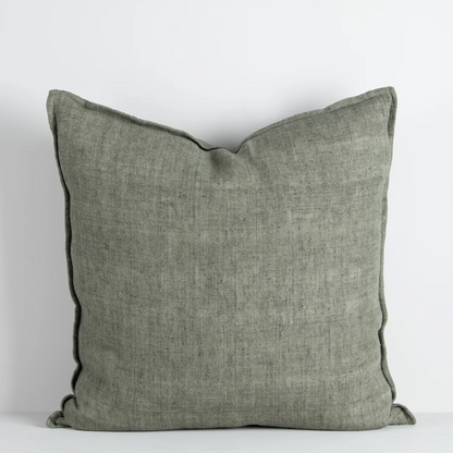The Cassia 50x50cm cushion is handwoven from 100% linen with a refined flange edge, offering a timeless and contemporary accent for relaxed interiors.
