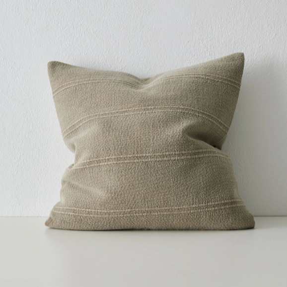 50x50cm Palma cushion styled on sofa or bed – BLACK Concept Store