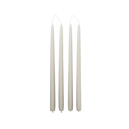 Tall Taper Candle Paraffin Wax . Set of 4