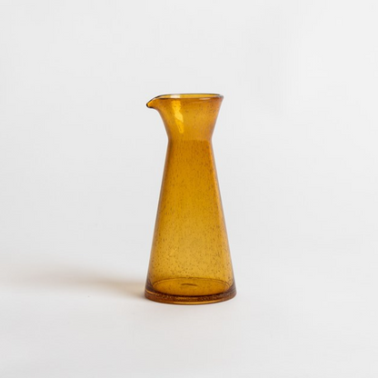 Rand Jug mouth-blown glass with spot pattern