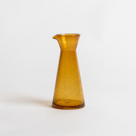 Rand Jug mouth-blown glass with spot pattern