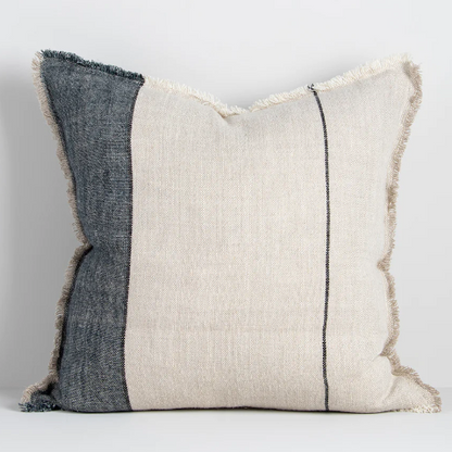 Premium feather-filled Frankton decorative cushion