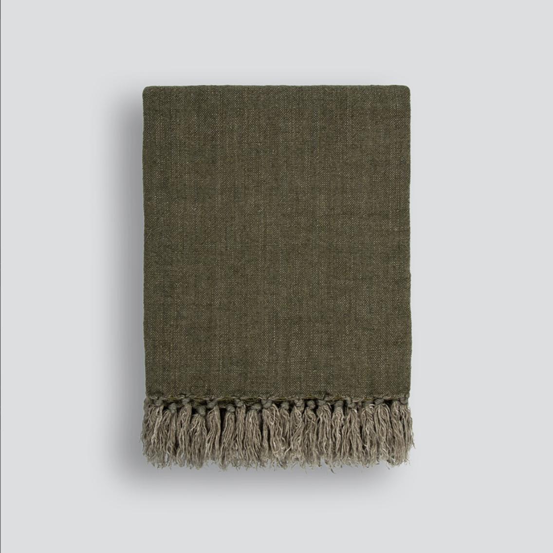 Textural detail and minimalist design of Millhouse handwoven linen throw – BLACK Concept Store