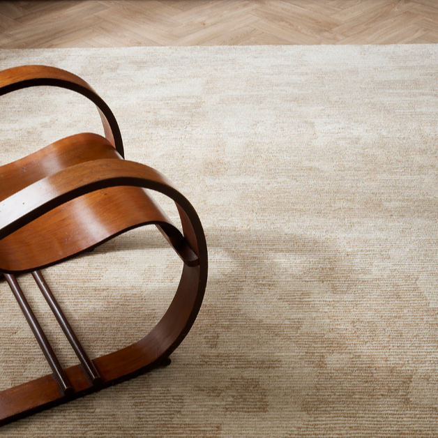 Beckett Rug by Baya in neutral tones, handloomed from 100% New Zealand wool