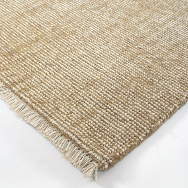 Corbett Rug handcrafted from 100% New Zealand wool with lightly distressed design