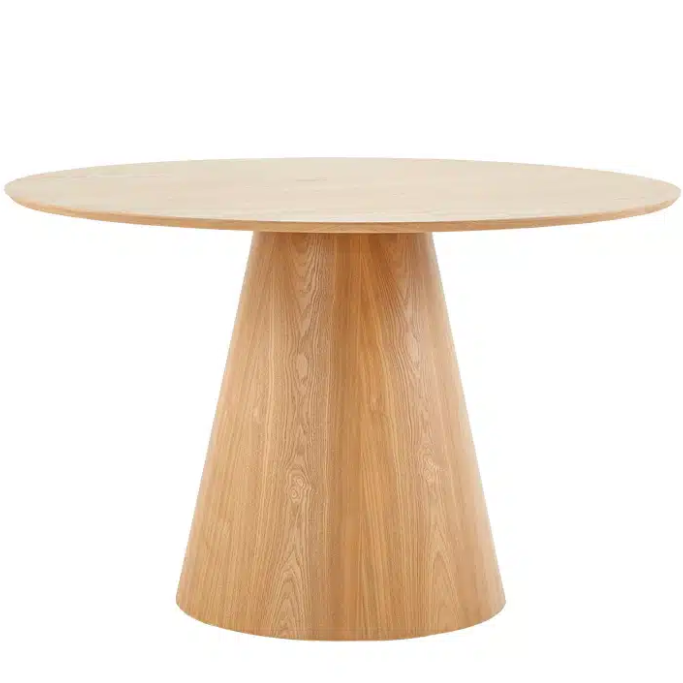 Modern round dining table for entertaining guests