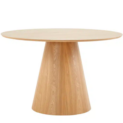 Modern round dining table for entertaining guests