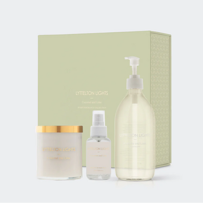 Hand soap, Room fragrance and Candle. Lyttelton Lights Fragrance