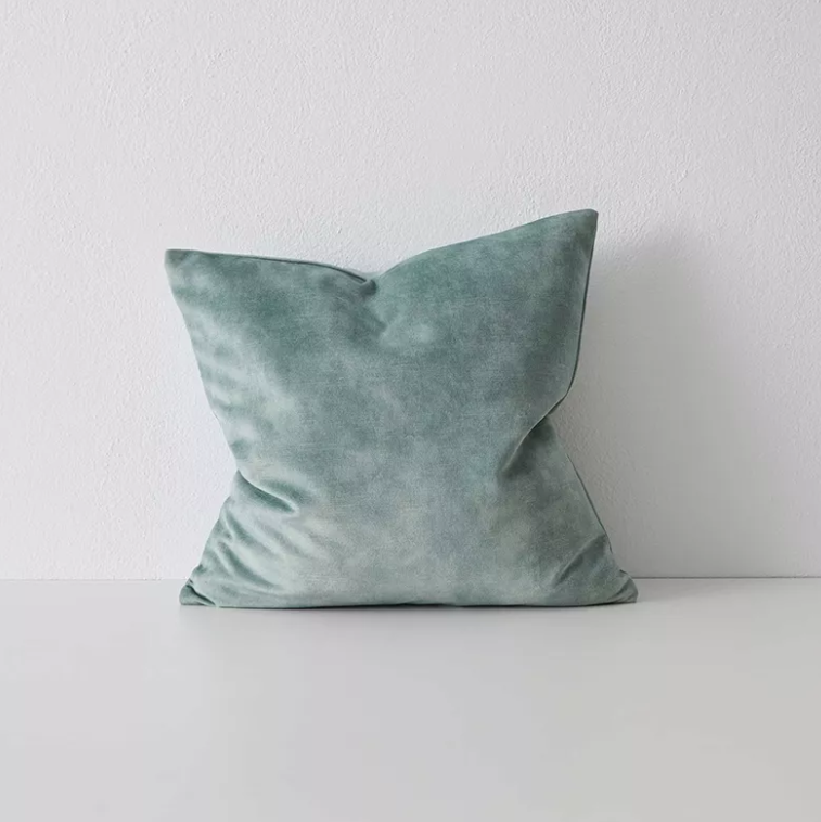 Shop the Ava 50x50cm cushion – a velvet-look design with soft printed texture, offering a versatile, low-maintenance option for modern interiors.