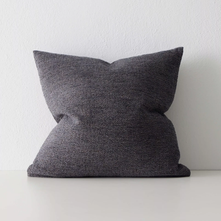 Shop the Laurent 50x50cm cushion – a rich chenille and dry yarn blend with subtle sheen, perfect for adding texture and elegance to contemporary interiors.