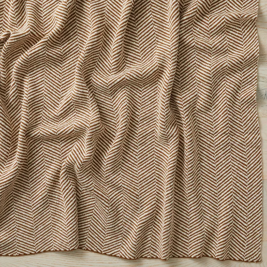 Solano Amber Throw in 100% cotton with boucle reverse