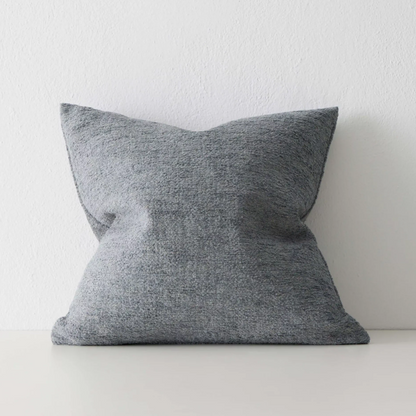 Shop the Laurent 50x50cm cushion – a rich chenille and dry yarn blend with subtle sheen, perfect for adding texture and elegance to contemporary interiors.