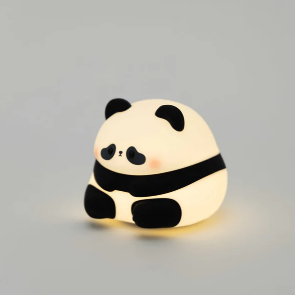 Sumo Panda Night Light in soft BPA-free silicone – BLACK Concept Store