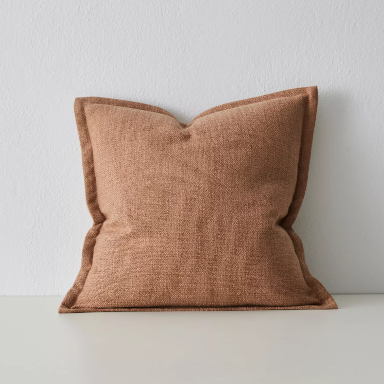 Shop the Figlio 50x50cm cushion – a chunky woven linen-look design with feature flange, perfect for layered styling or as a statement accent in your home.