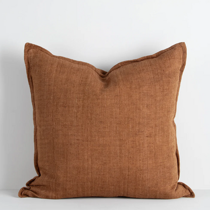 The Cassia 50x50cm cushion is handwoven from 100% linen with a refined flange edge, offering a timeless and contemporary accent for relaxed interiors.