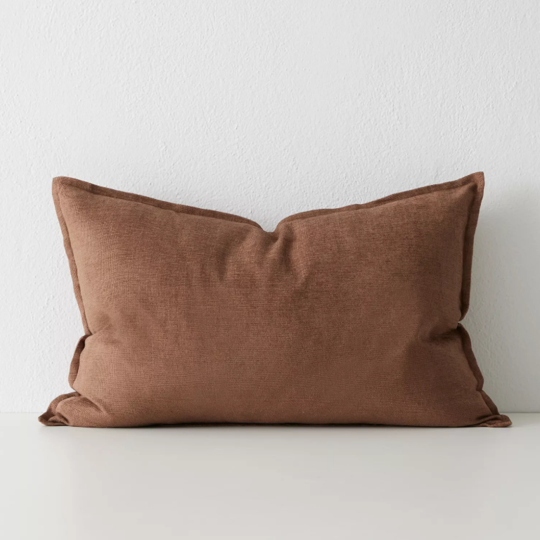 Shop the Fiore 50x50cm and 40x60cm lumbar cushions – linen-blend chenille with vintage-inspired sheen, providing texture and classic elegance for any interior.