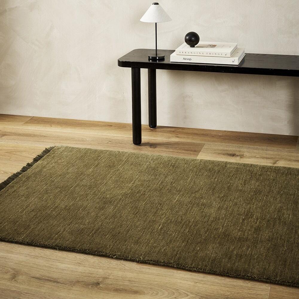 Close-up of soft 100% wool texture on Sandringham Runner