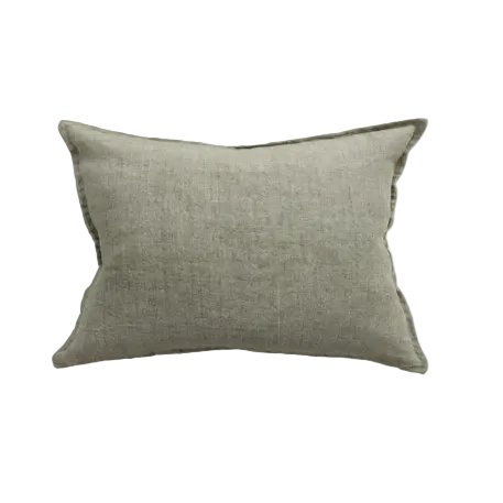 The Arcadia Cushion in warm mushroom linen is handwoven with a refined flange edge, offering timeless style and a relaxed contemporary feel.
