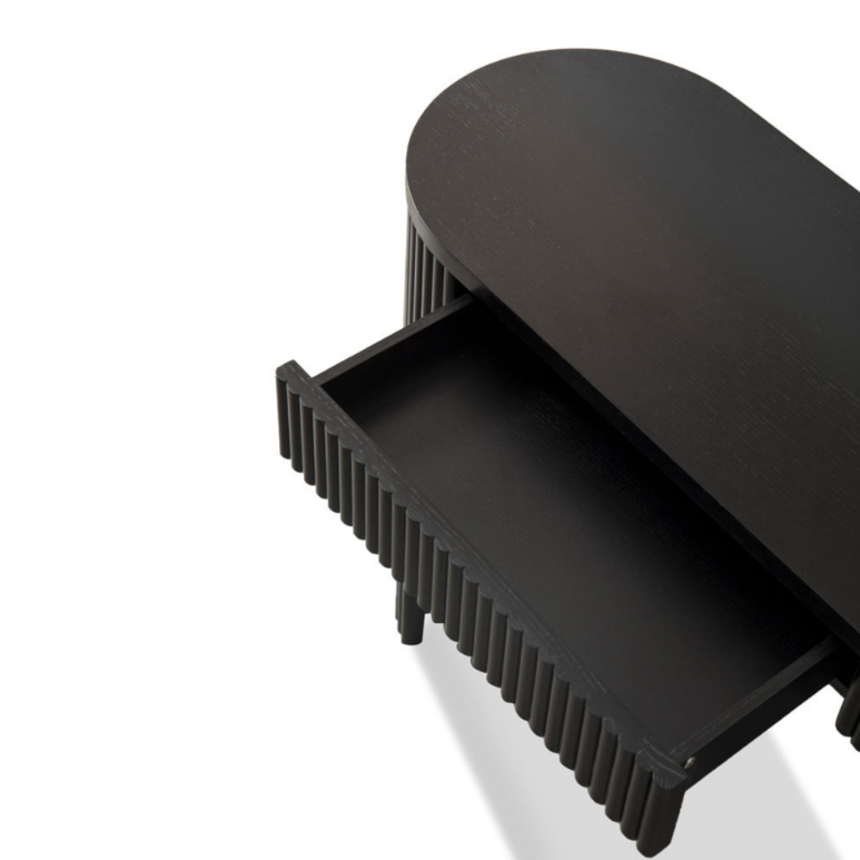 Side view of Benjamin Ripple Grand Console in stylish interior