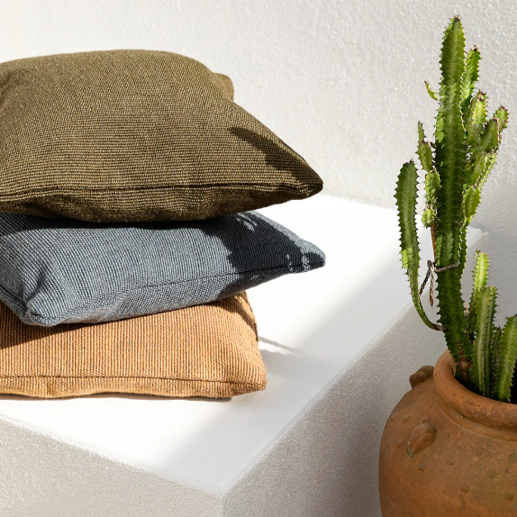 Clipper Cushion in soothing coastal-inspired tones