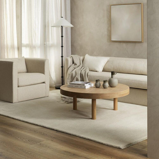 Close-up of loom-knotted 100% wool texture on Sandringham Rug