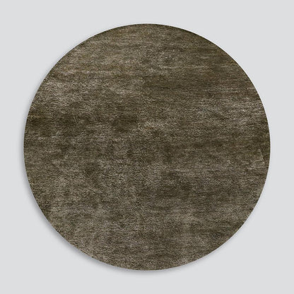 Anchirage round floor rug in natural bamboo silk and jute – BLACK Concept Store