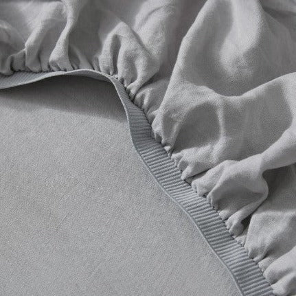 Soft organic linen bedding with aero finish
