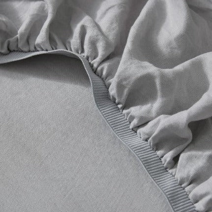 Ravello Linen Sheet - Silver