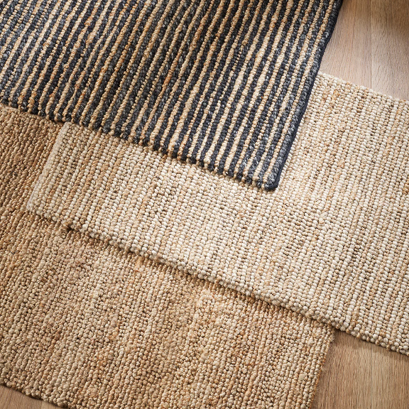 Lima Entrance Mat with textured jute and wool design