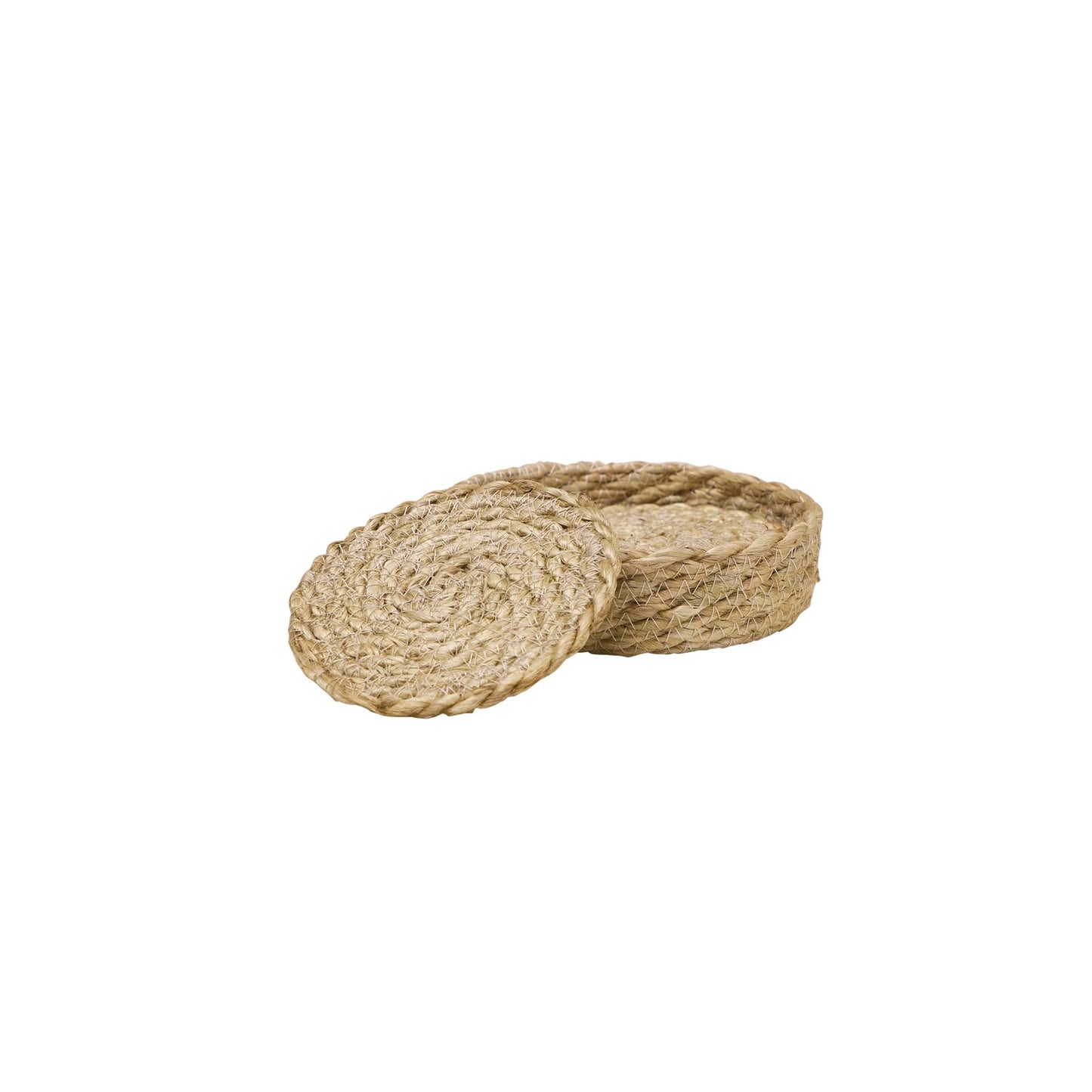 Round Jute Coasters S/4