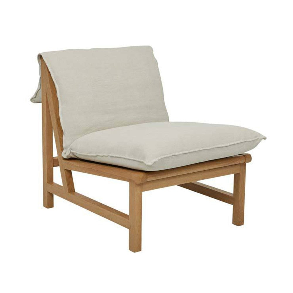 Foldover Occasional Chair with stylish upholstered design