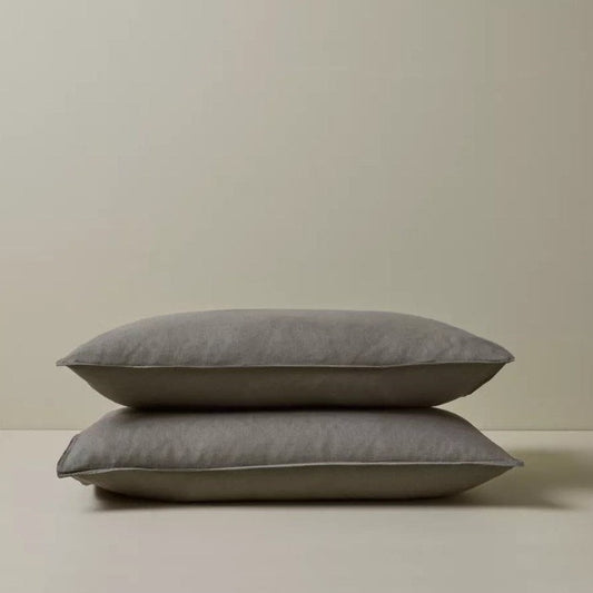 Ravello Linen Pillowcase - Charcoal