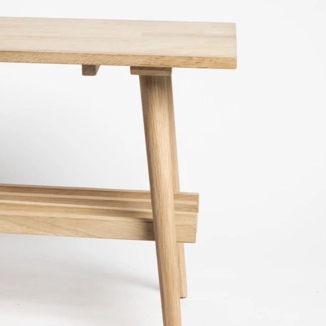 Solid American Oak dining bench