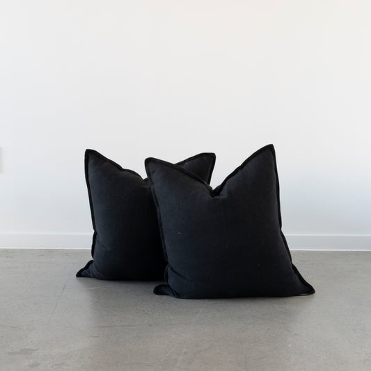 Flaxmill Cushion - 50x50 Black