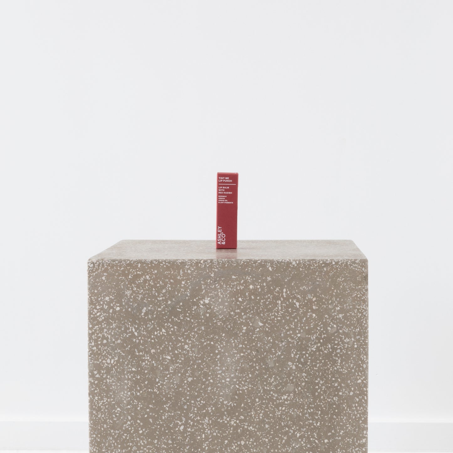 Close-up of natural beeswax lip balm texture