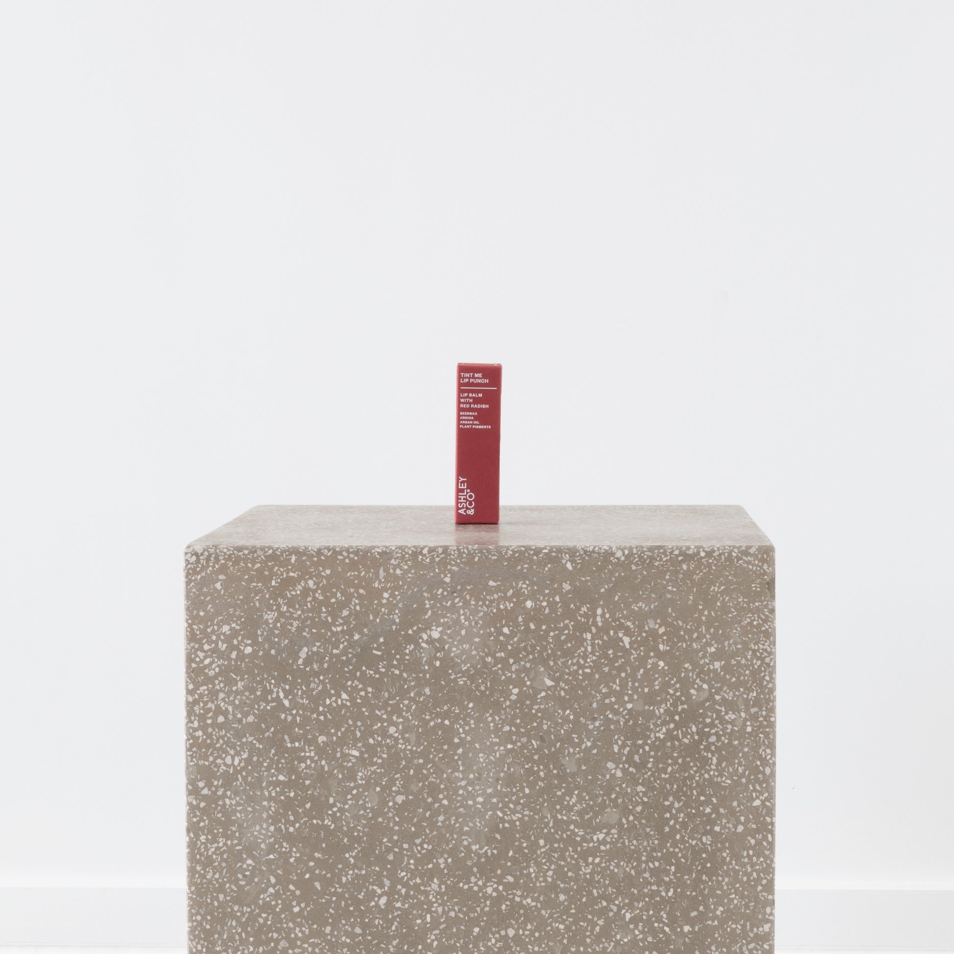 Close-up of natural beeswax lip balm texture