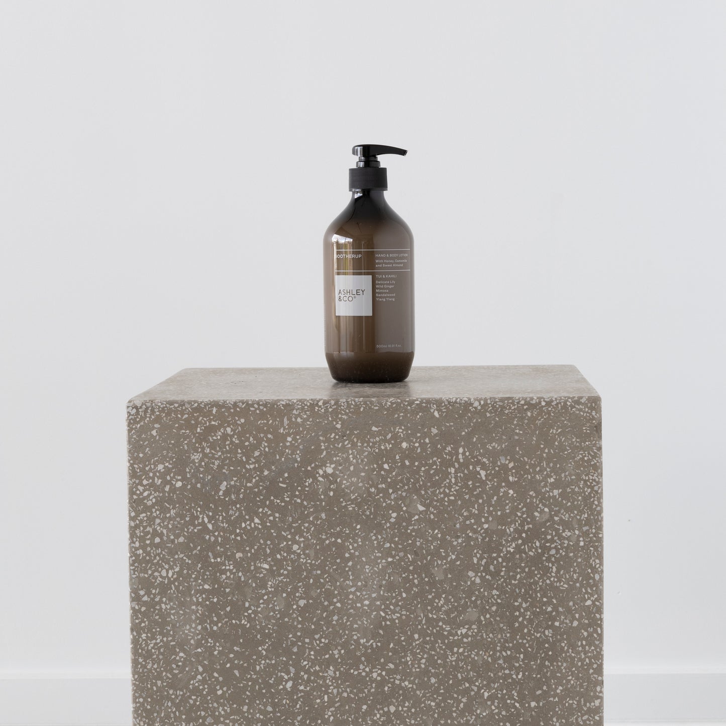 Close-up of Sootherup lotion texture on skin