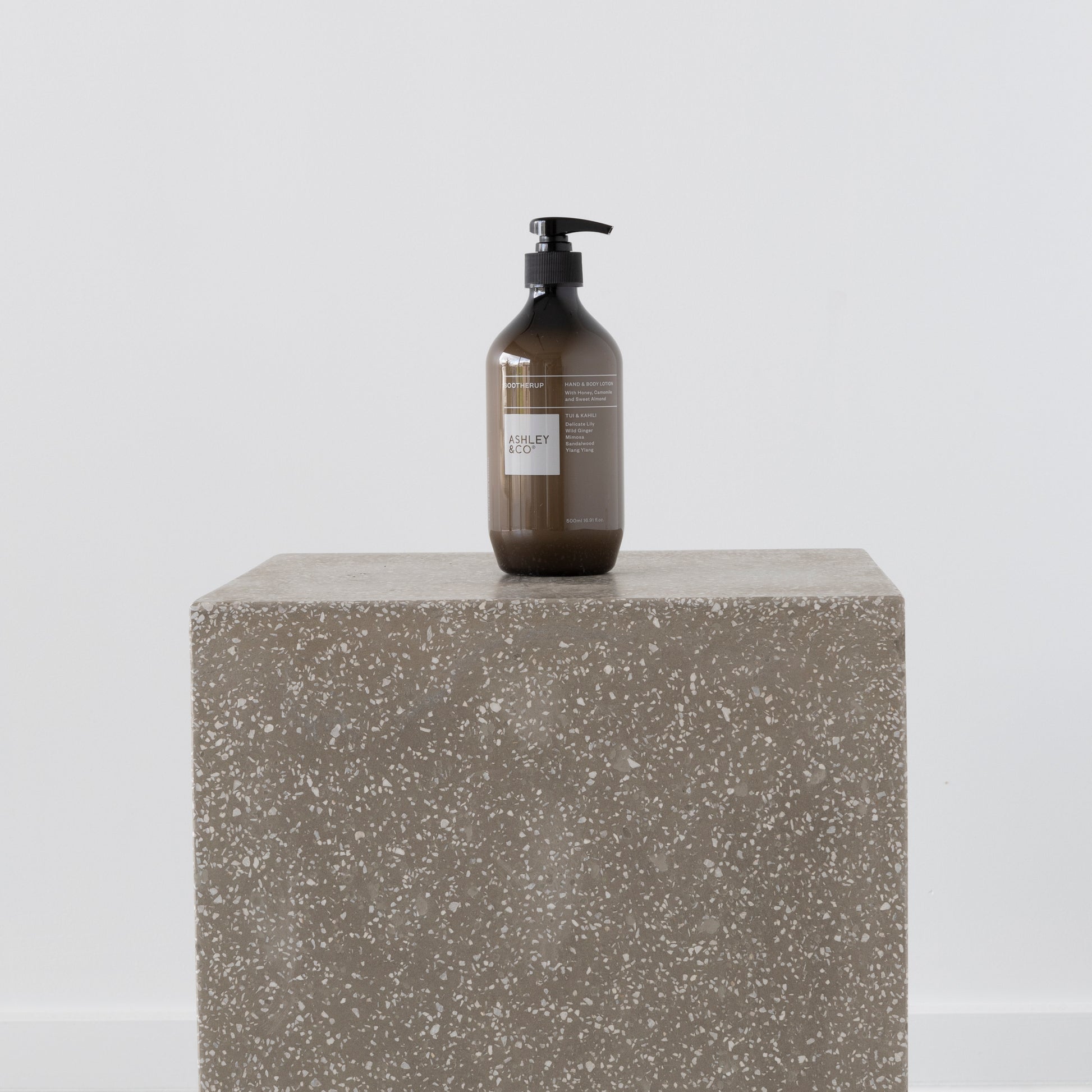 Close-up of Sootherup lotion texture on skin