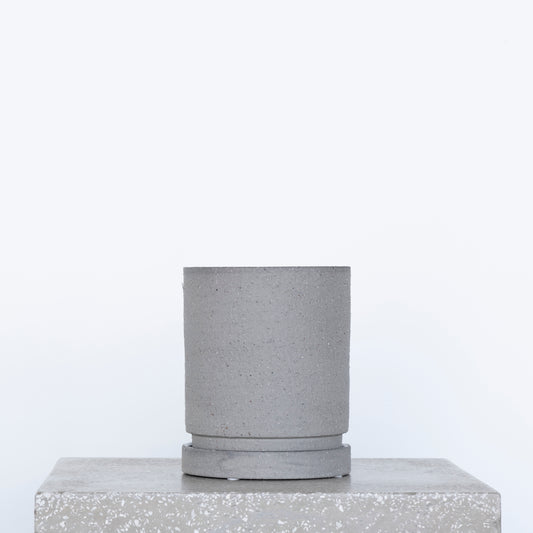 Modern minimalist flowerpot for herbs or succulents