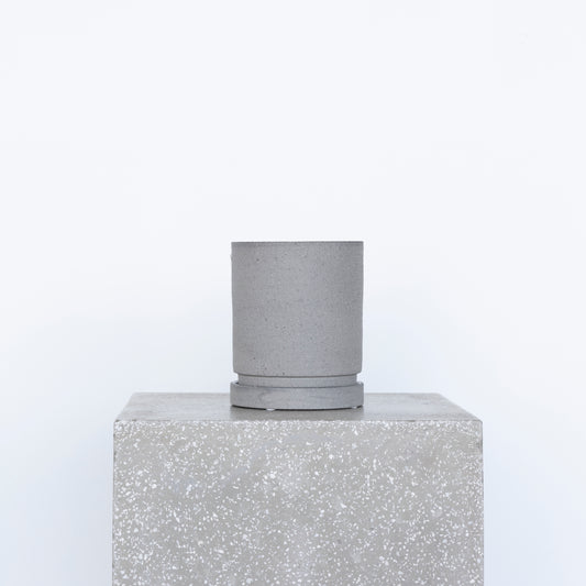 Broste Ceramic Flowerpot with Saucer – 14x17cm – BLACK Concept Store