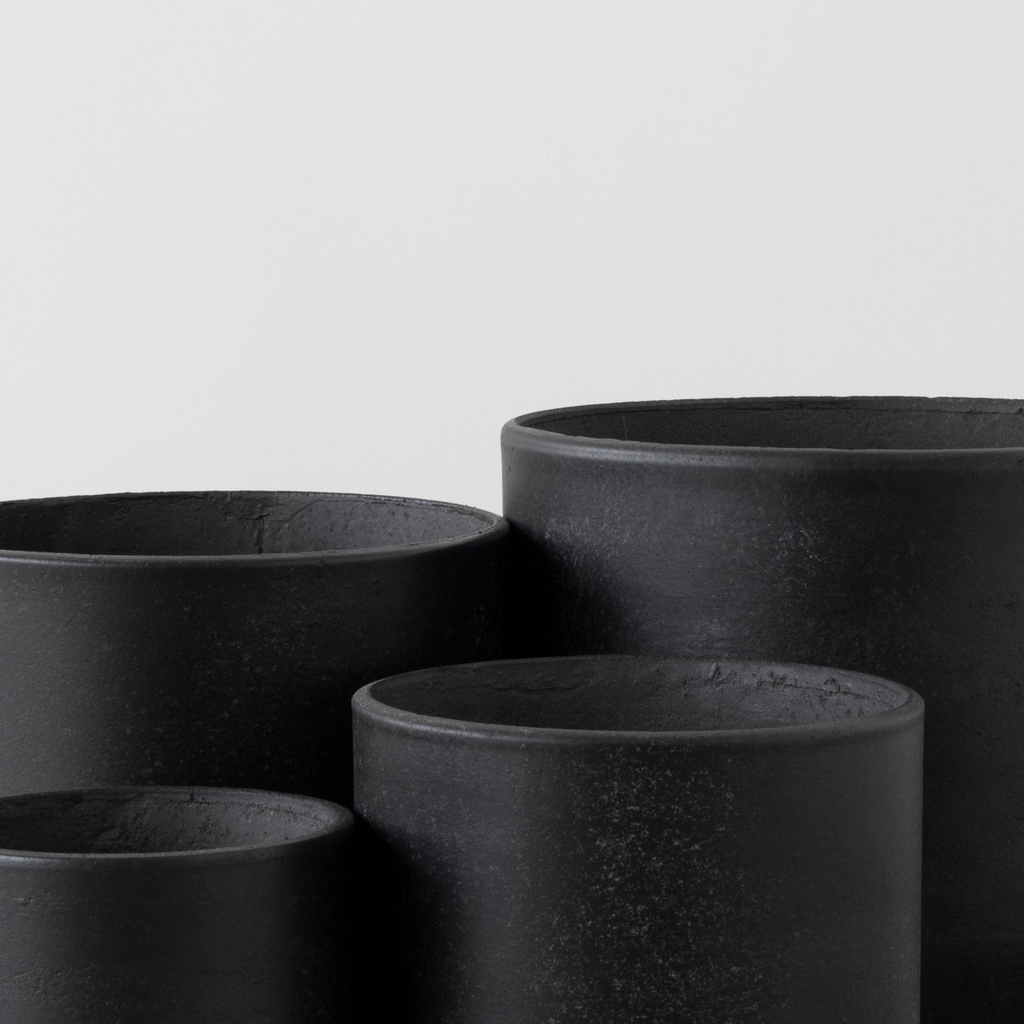 The Rustie Cement Pot in multiple sizes, BLACK Concept Store