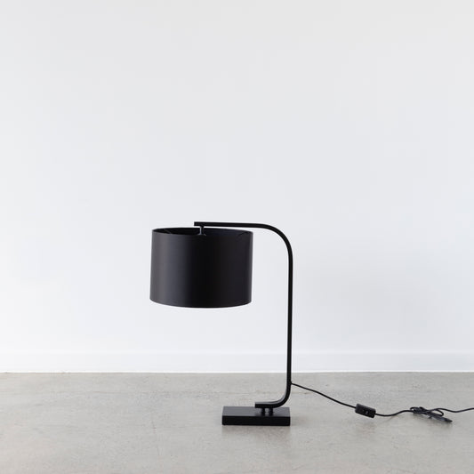 Montego Table Lamp with metal base and fabric shade from BLACK Concept Store