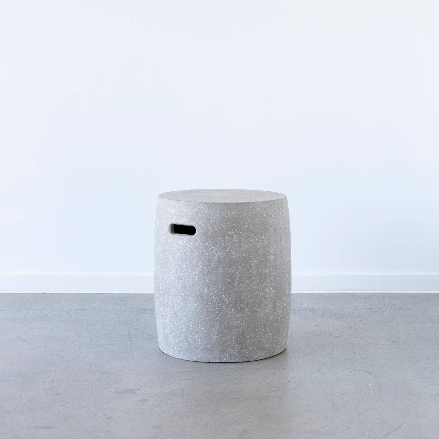 Terrazzo round stool with modern design