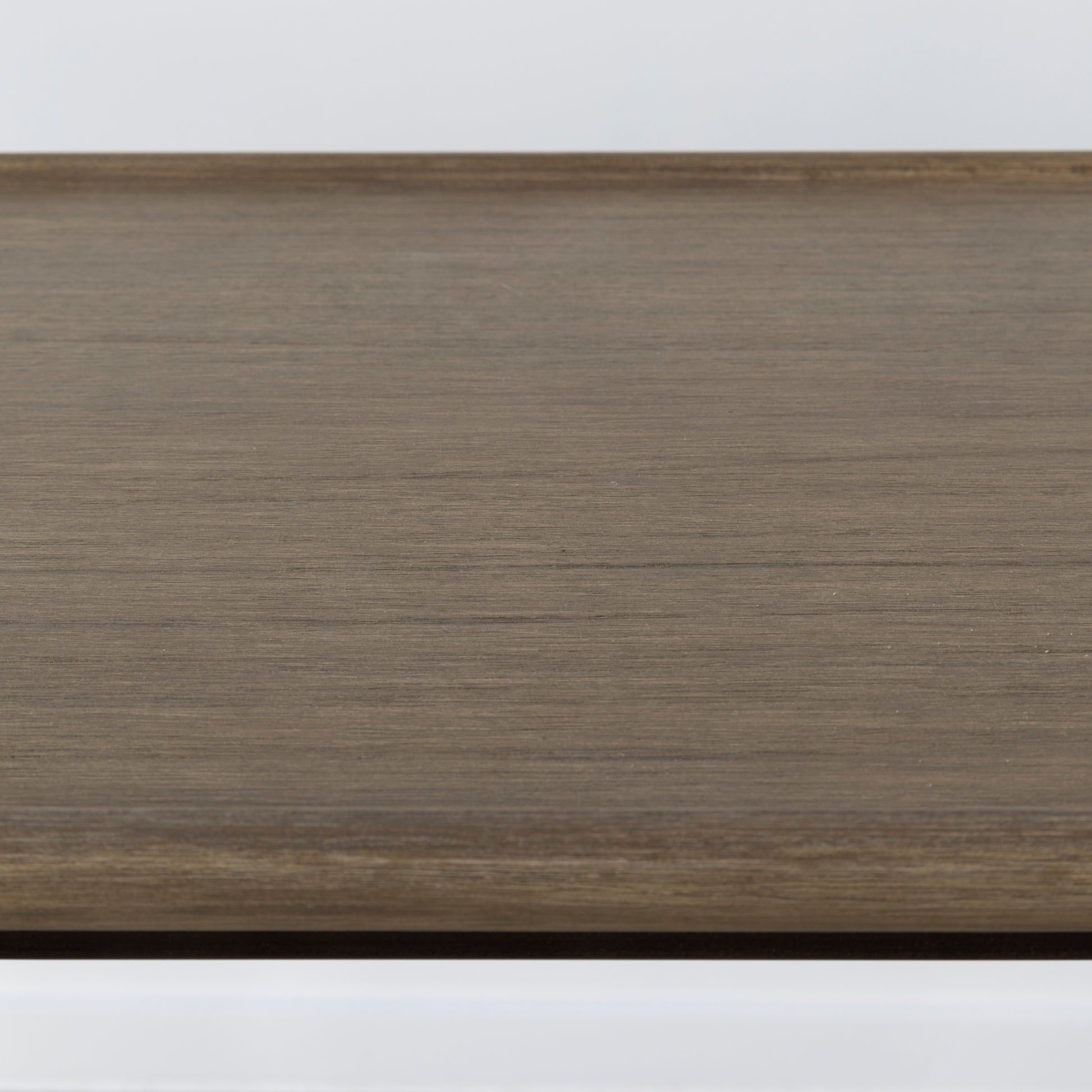 Sturdy iron console table with elegant dark brass design