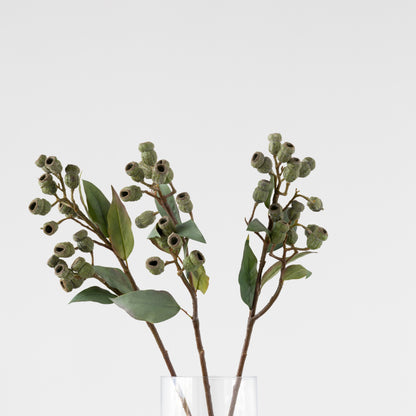 64cm Eucalyptus Gumnut Branch for home decor