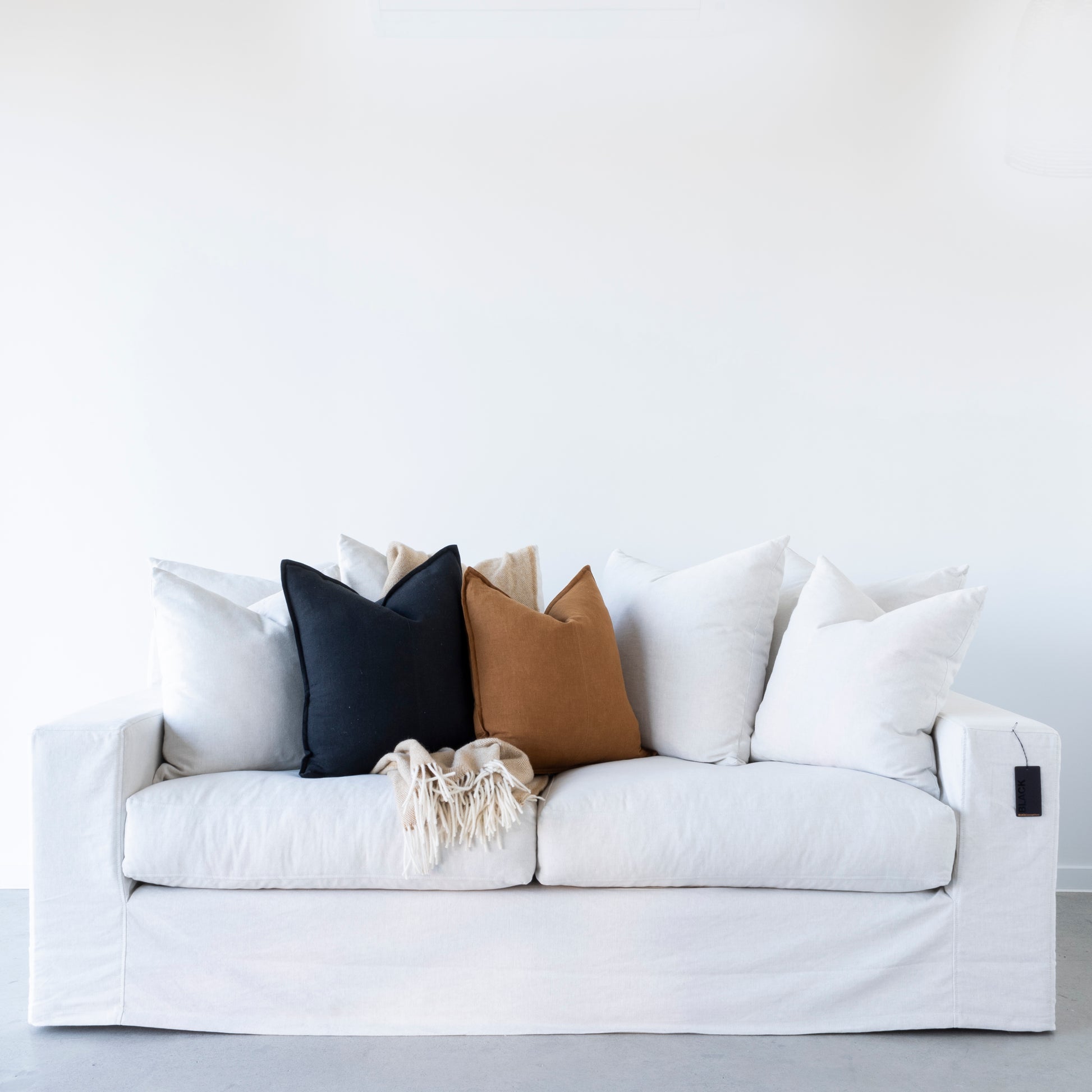 Luxurious locally made Libby Sofa in modern fabric