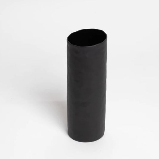 Olive green tall vase for flowers