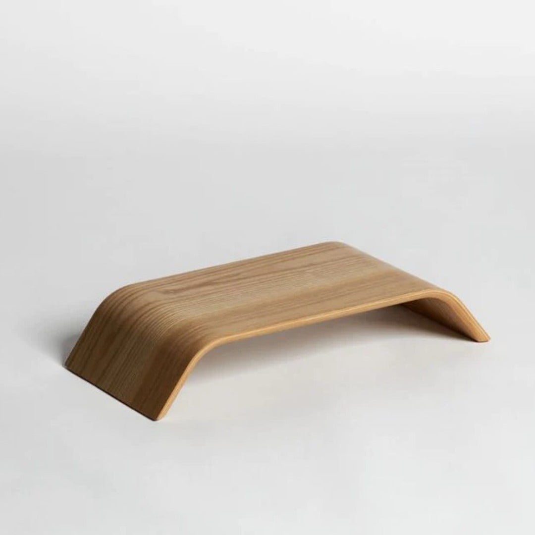 Willow Monitor Stand crafted from pressed willow wood – BLACK Concept Store