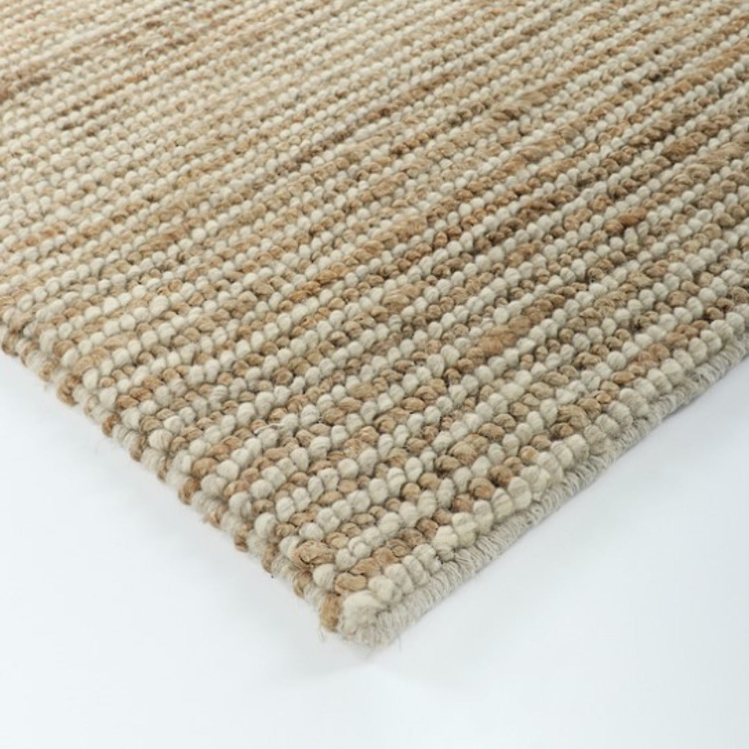 Subtle stripe patterned rug for living spaces
